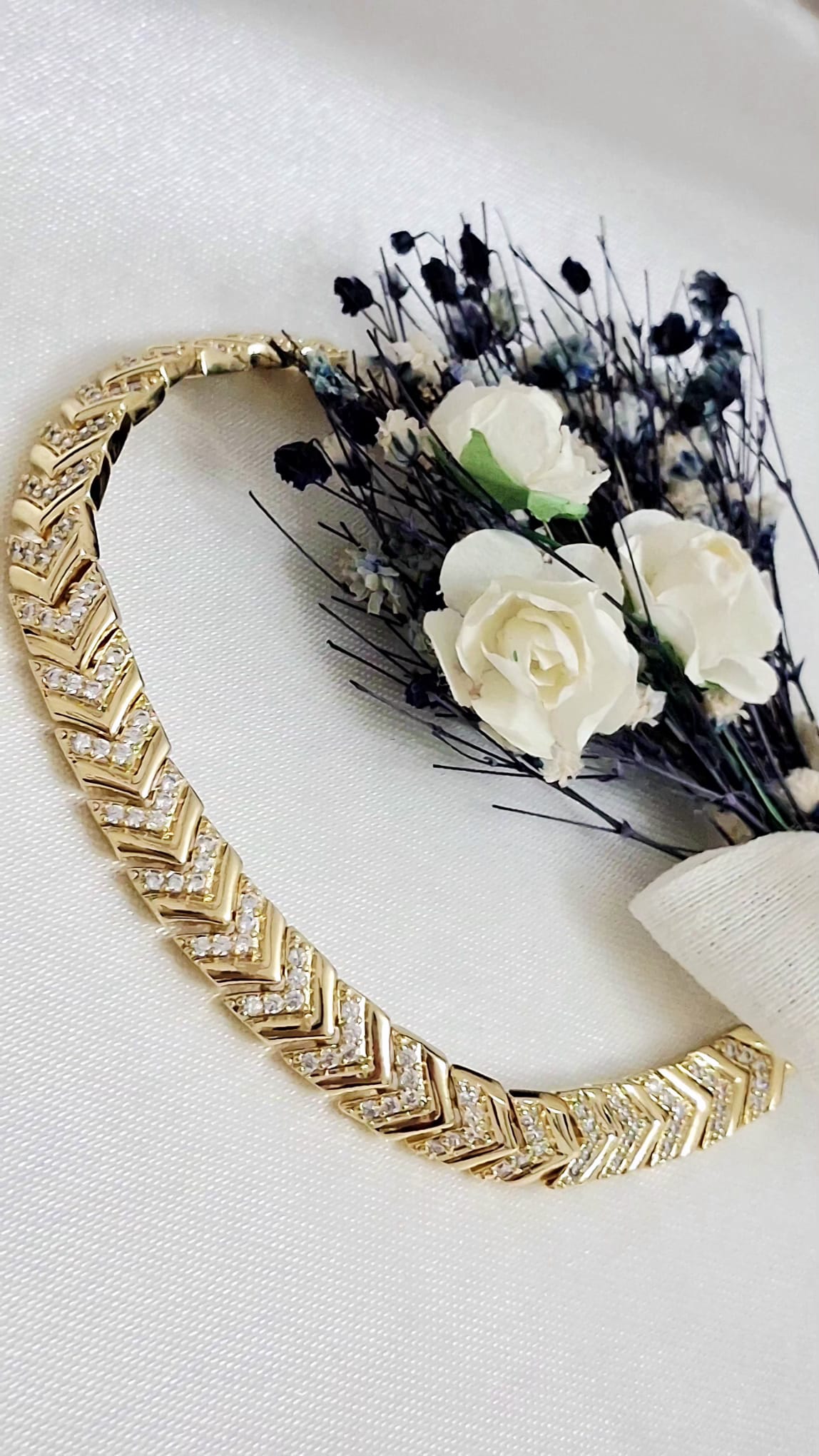 XUPING Bileklik - Zikzak Tasarımlı ve Zirkon Taşlı